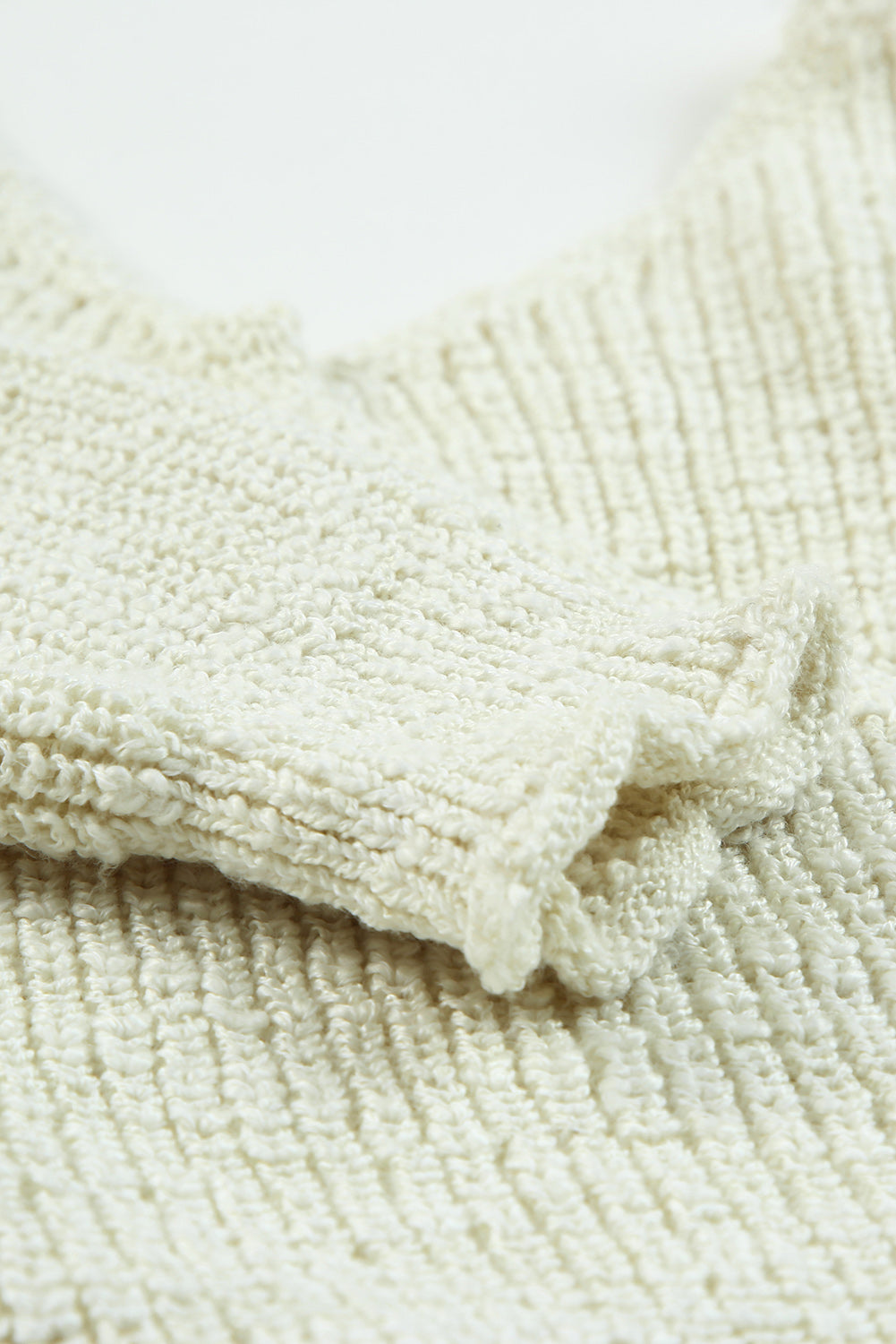 Backless Wrap around V-Neck Sweater
