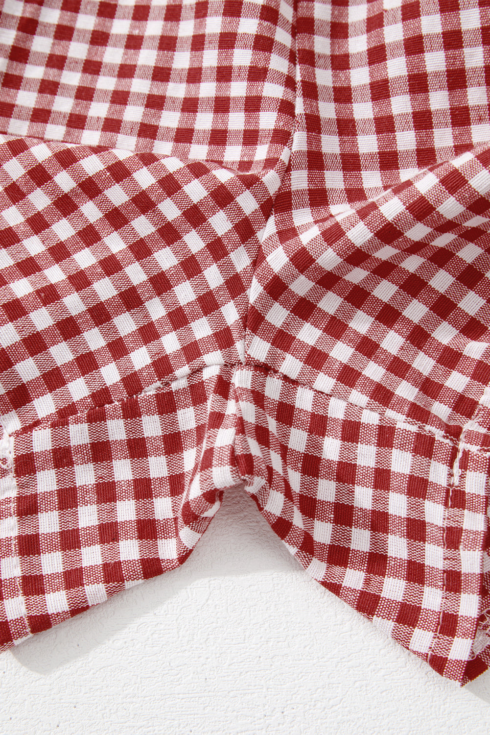 Red Plaid Gingham Shorts