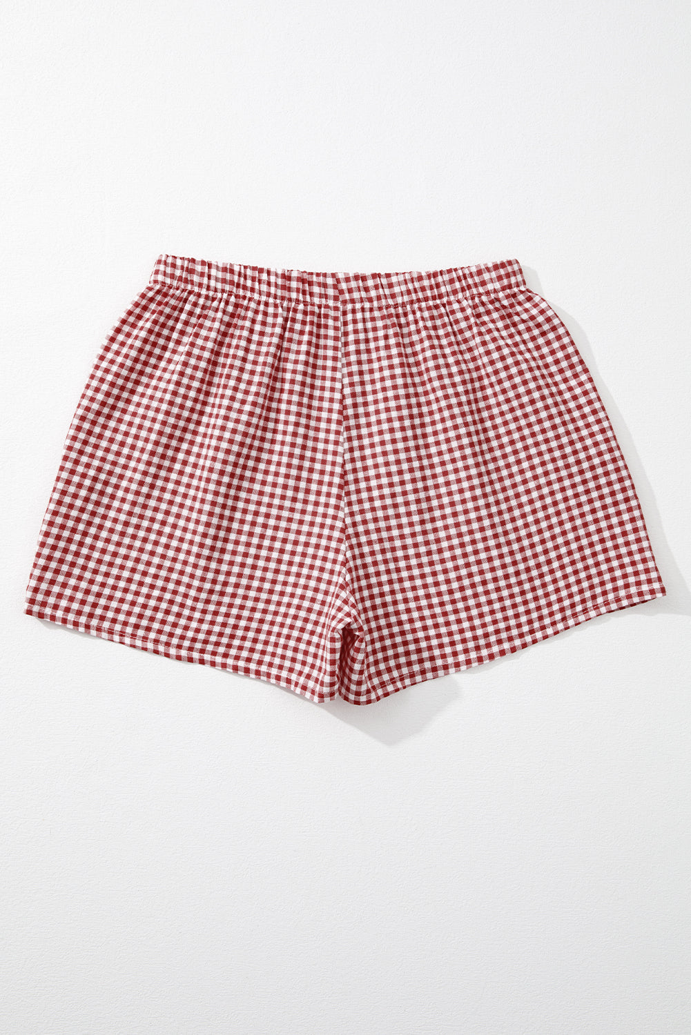 Red Plaid Gingham Shorts