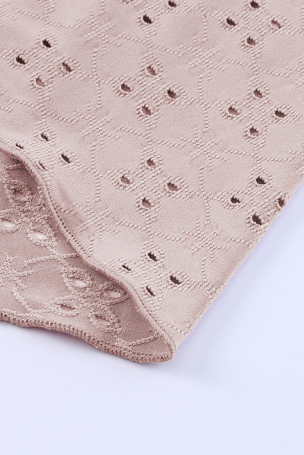 Eyelet Ruffle Sleeve Babydoll Top - PS