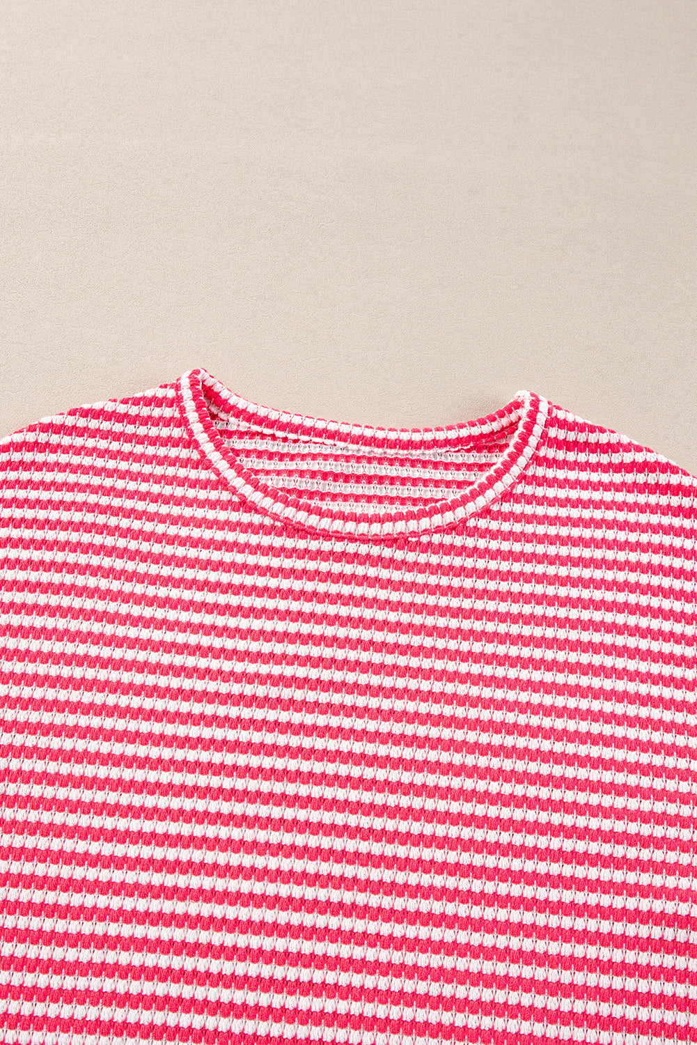 Red Rose Striped Long Sleeve Top
