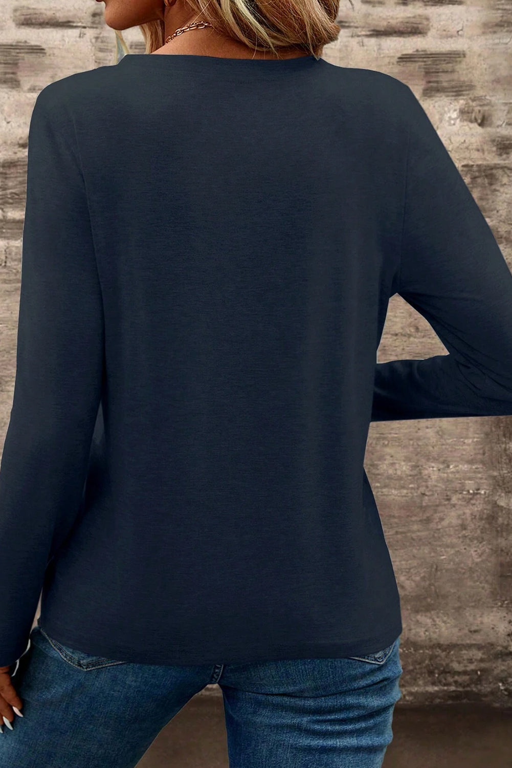Dirty Blue Soft Pocket Long Sleeve Tee