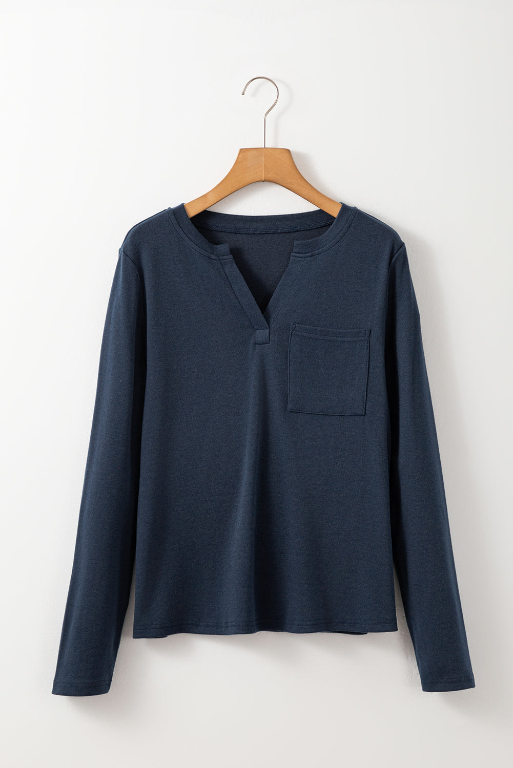 Dirty Blue Soft Pocket Long Sleeve Tee