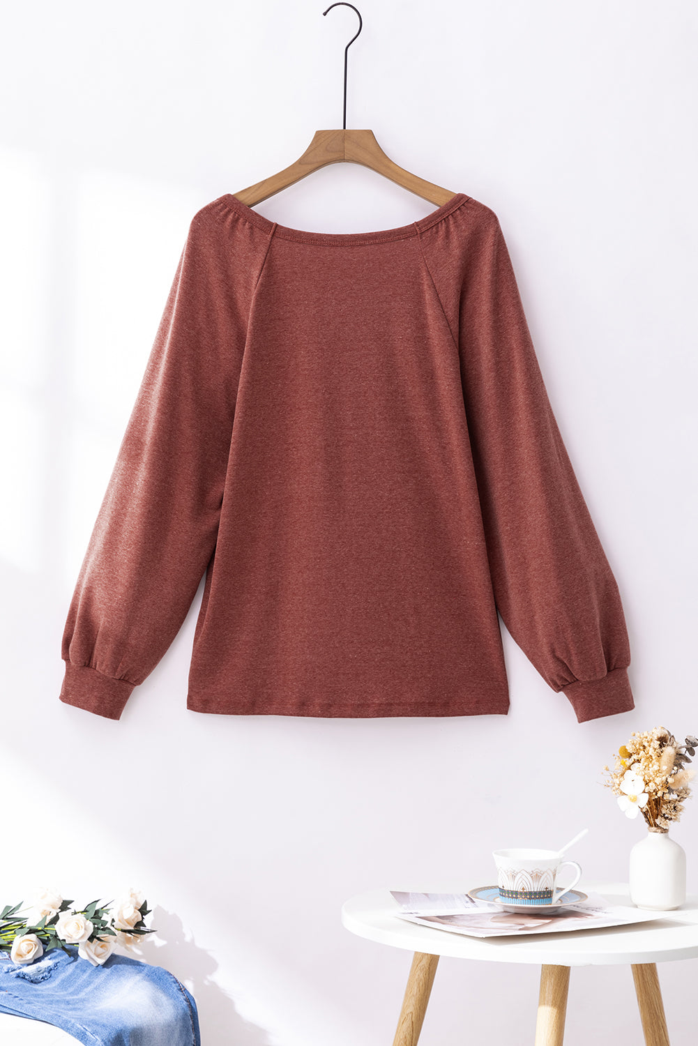 Flame Square Neck Blouse - PS